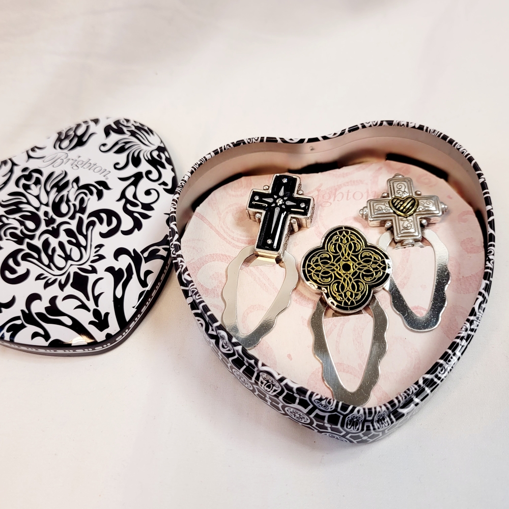 Brighton Cross Black  Bookmark Set